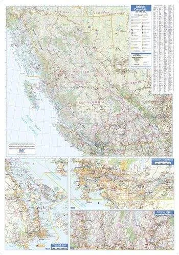 British Columbia Map-Small Wall Map by Lucidmap (2016)