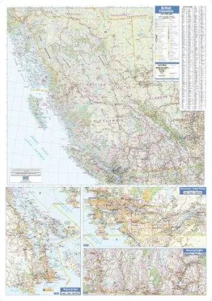 British Columbia Map-Small Wall Map by Lucidmap (2016)