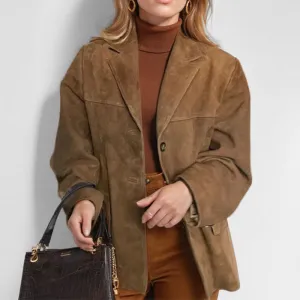 Camille Vintage Suede Blazer