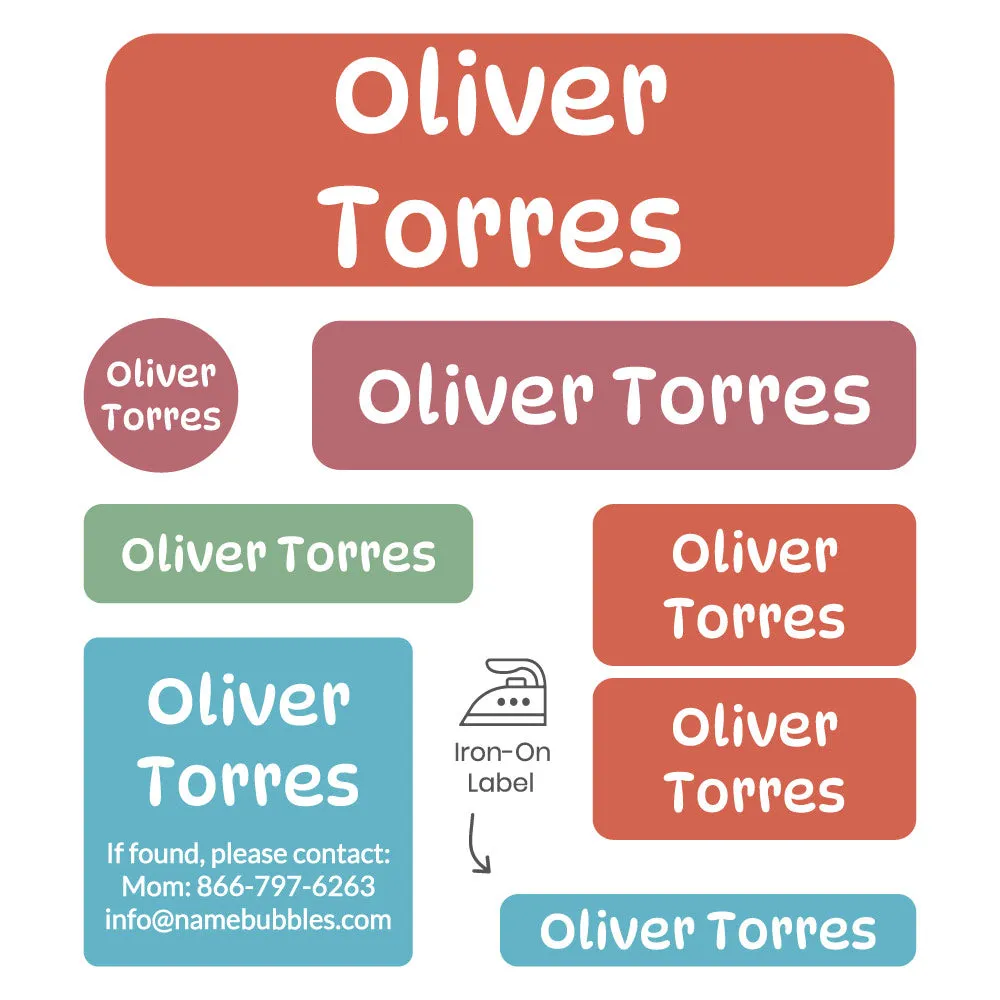 Color Combos Sleepaway Camp Labels Pack