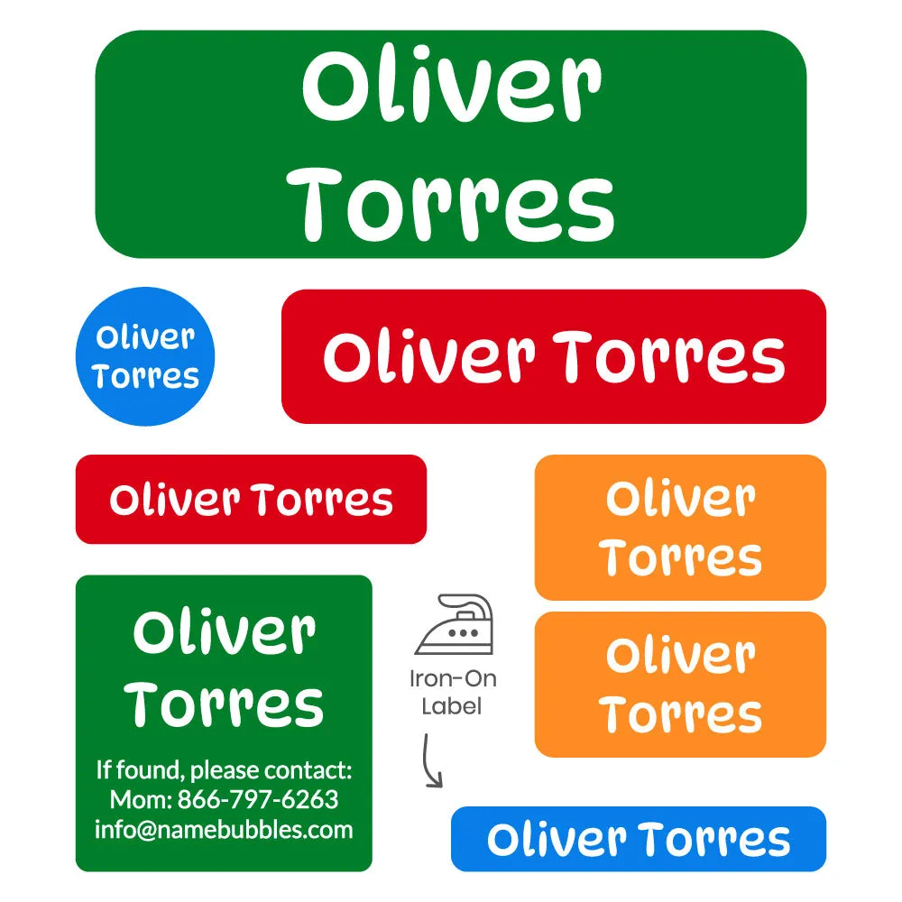Color Combos Sleepaway Camp Labels Pack