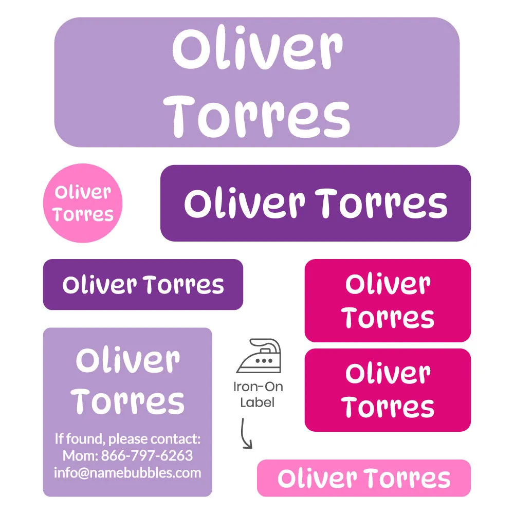 Color Combos Sleepaway Camp Labels Pack
