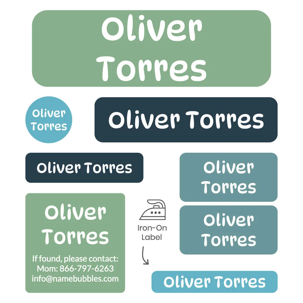 Color Combos Sleepaway Camp Labels Pack