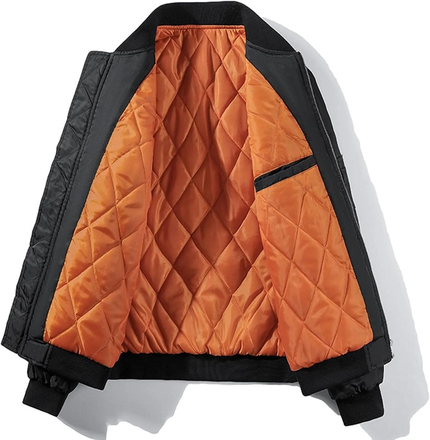DGHM-JLMY Men's Warm Winter Padded Bomber Jacket Casual Baseball Collar Tactical Coat Outdoor Fall Windbreaker Coats Outwear