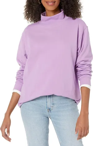 GAP Women's Fleece Tunic Mockneck