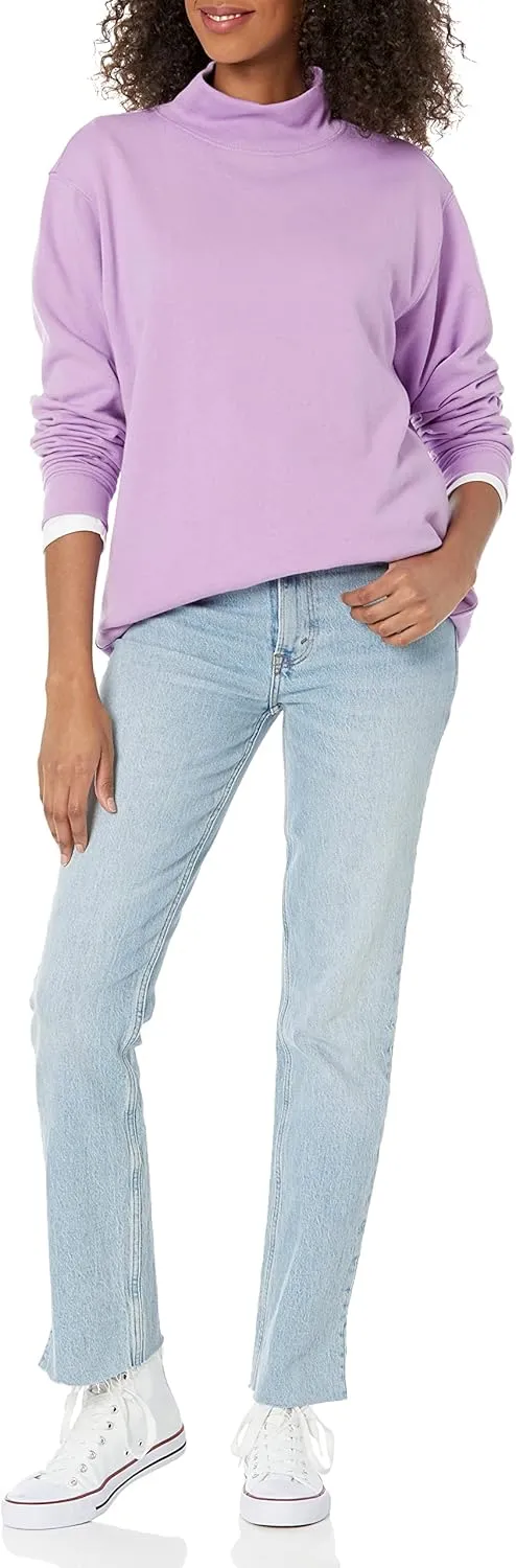 GAP Women's Fleece Tunic Mockneck