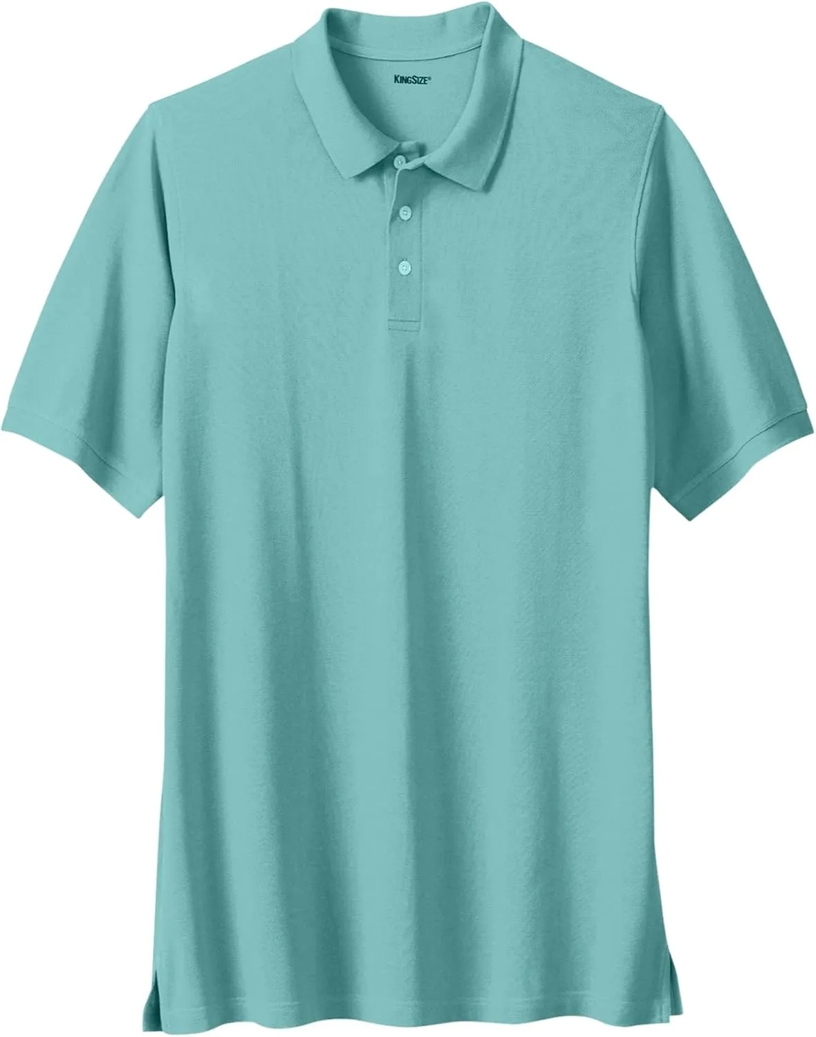 KingSize Men's Big & Tall Longer-Length Shrink-Less Piqu Polo Shirt