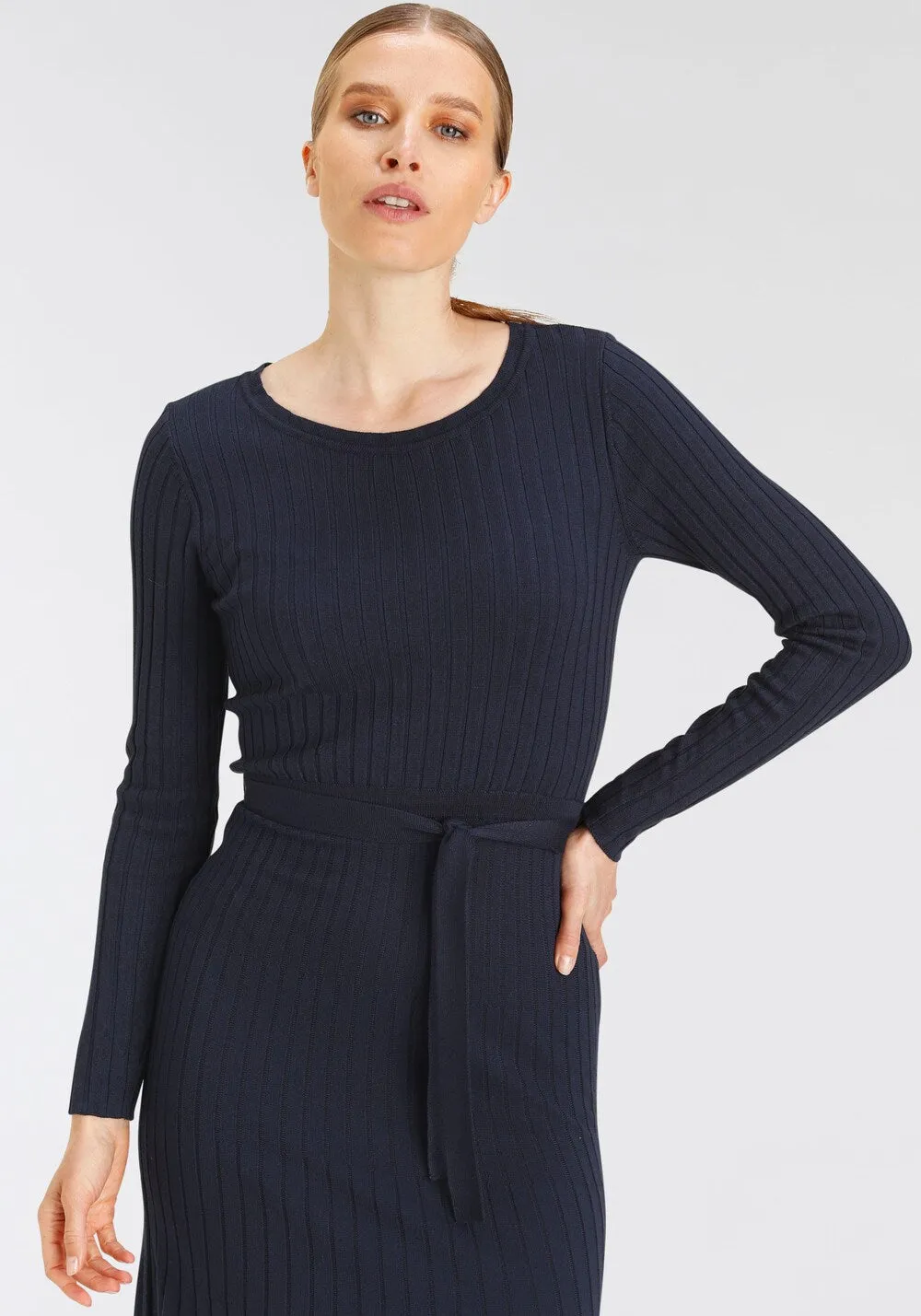 Knitted dress Delmao, dark blue