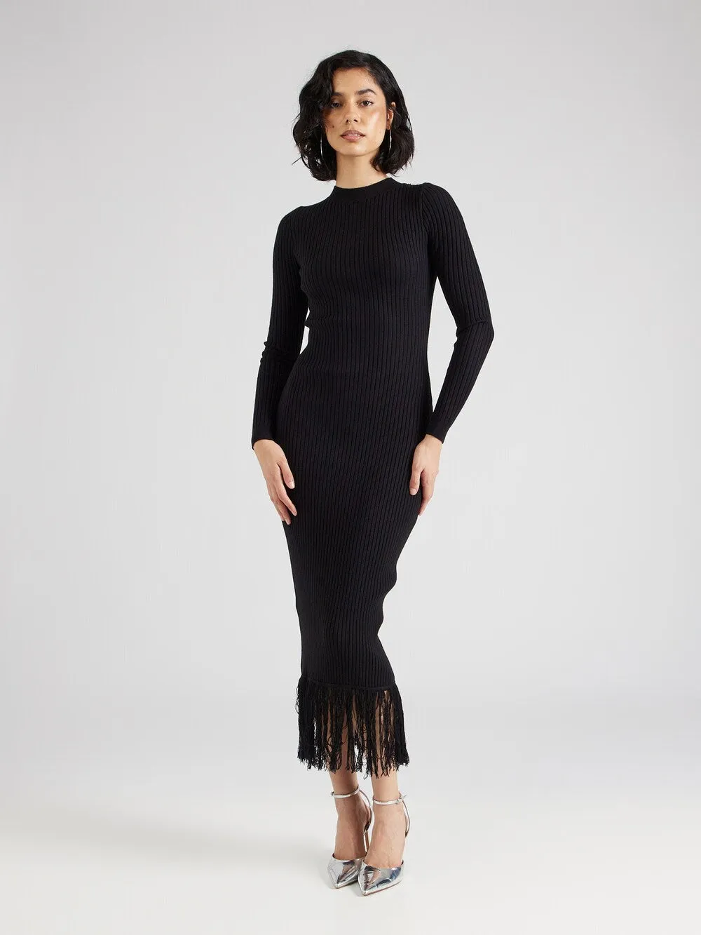 Knitted dress Nasty Gal, black