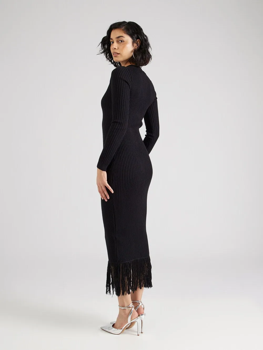 Knitted dress Nasty Gal, black