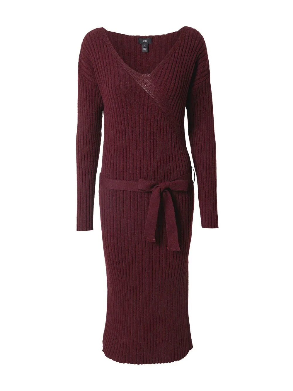 Knitted dress River Island, burgundy