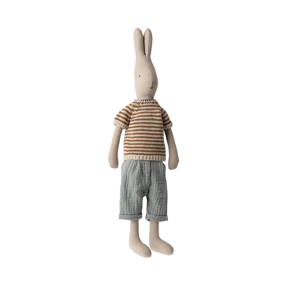 Maileg rabbit size 3, classic - knitted shirt and pants