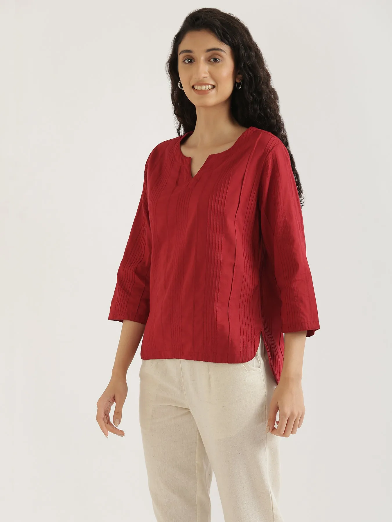 Raspberry Everyday Cotton Top