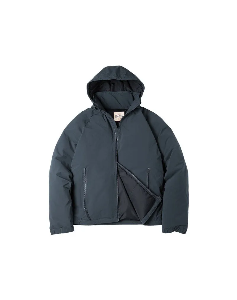 Retro Duck Down Warm Lightweight Hooded Men's Jacket
