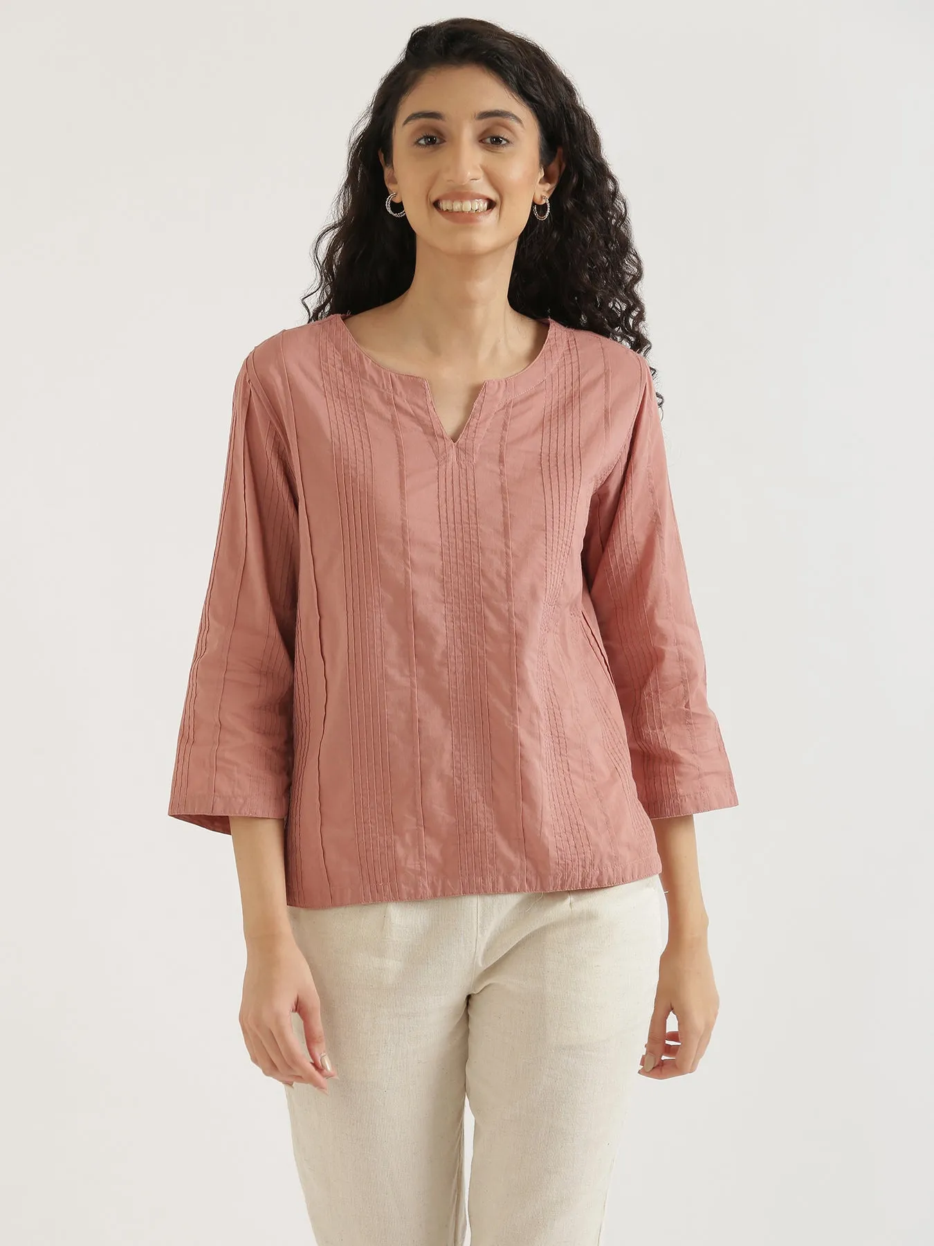 Rose Taupe Everyday Cotton Top