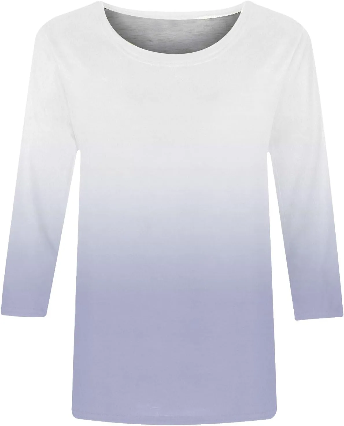 T Shirts for Women Summer Fall 3/4 Sleeve Boat Neck Loose Fit Long Tops T Shirt Women 2025 KQ