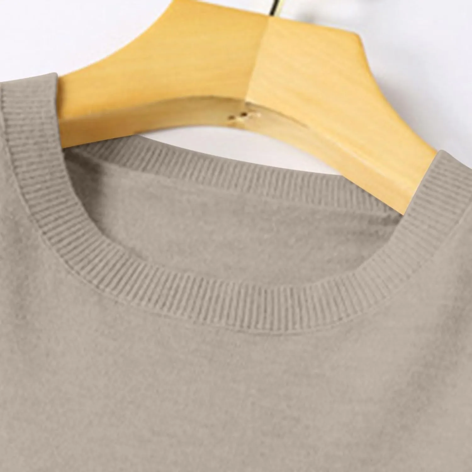 Wkishenl Cashmere Sweaters for Women Long Sleeve Crewneck/V-Neck Knit Pullover Classic Solid Shirts Fall Fashion Clothes 2025