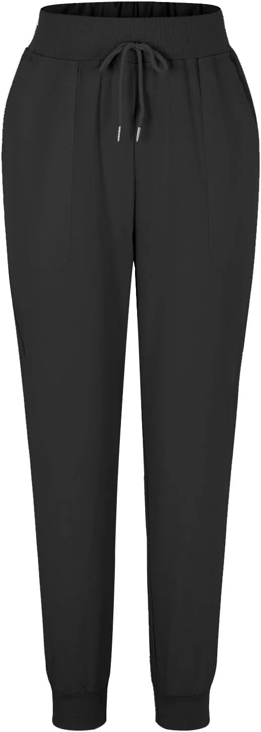 Women's Casual Lantern Tapered Harem Pants Drawstring Loose Linen Pants Women Summer Trousers Baggy Slacks with Pockets