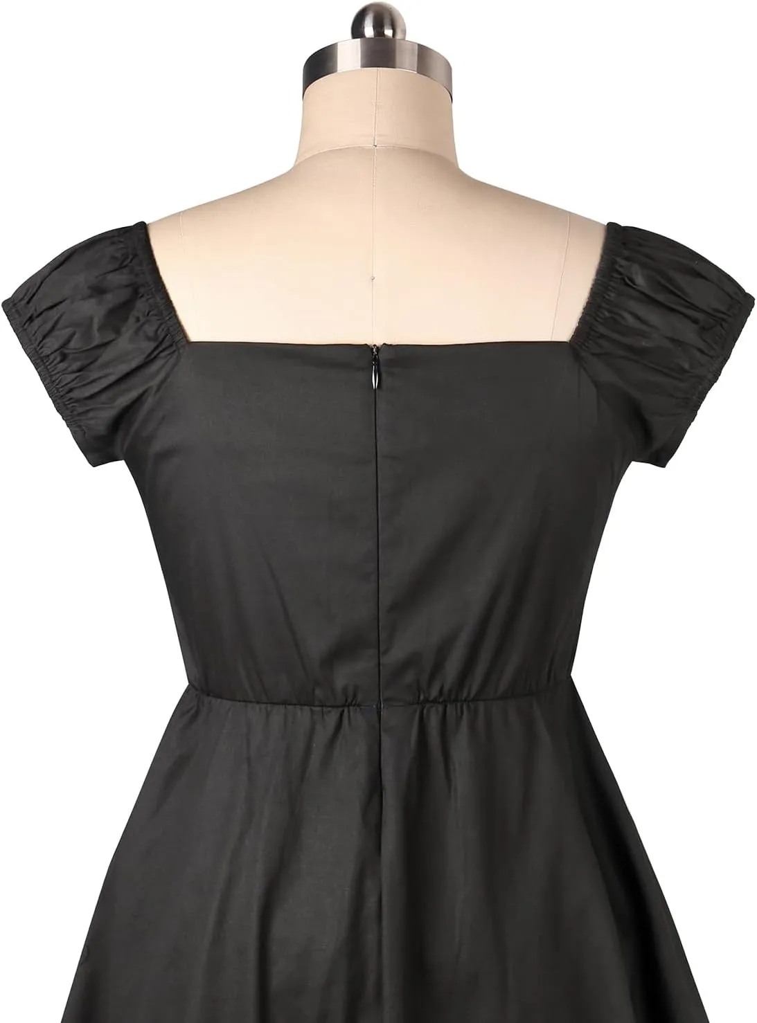 YARN & INK Retro Swing Dresses for Women 1950s Vintage Rockabilly Clothes Pinup Clothing Cocktail Party Dress