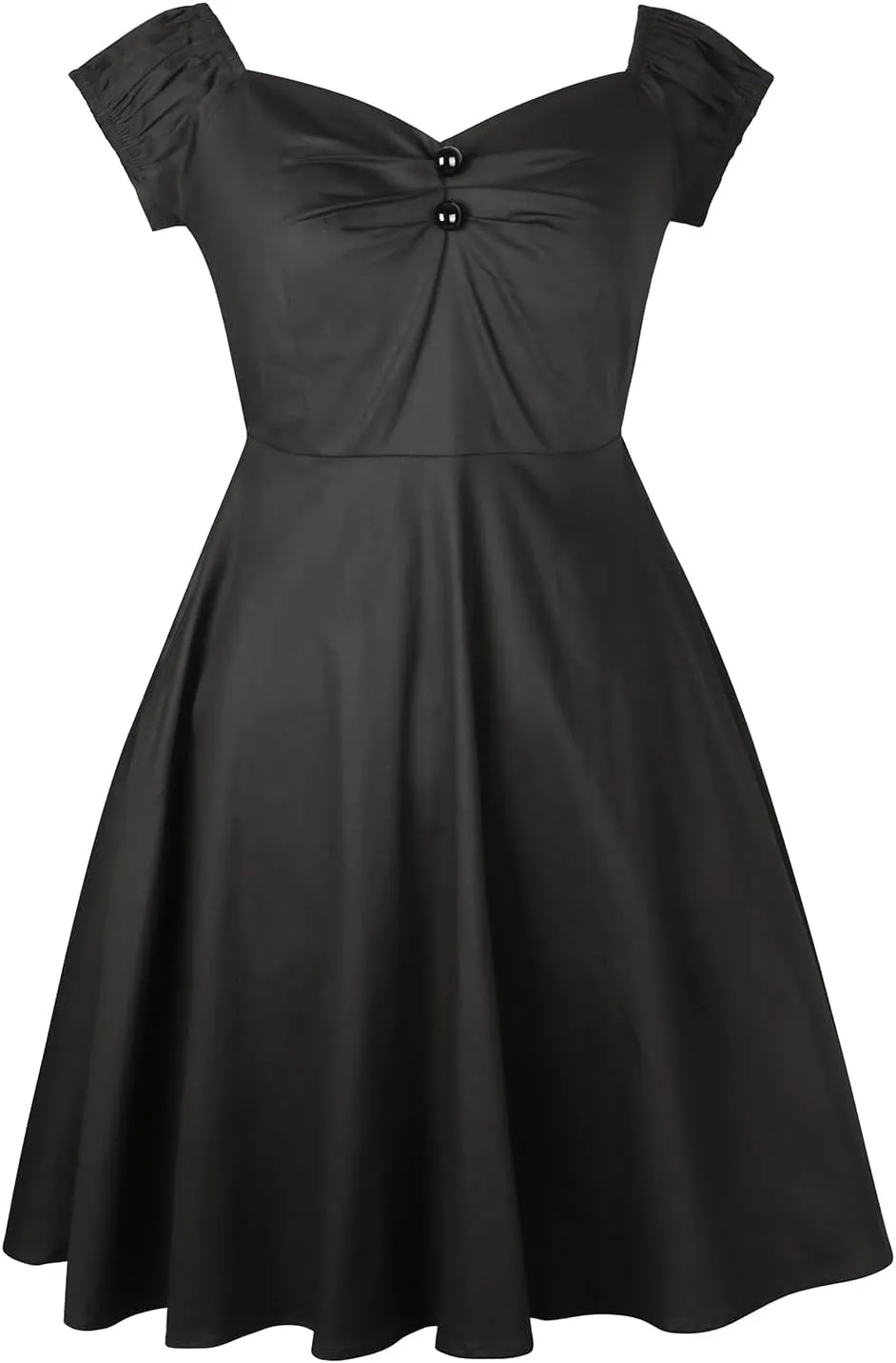 YARN & INK Retro Swing Dresses for Women 1950s Vintage Rockabilly Clothes Pinup Clothing Cocktail Party Dress